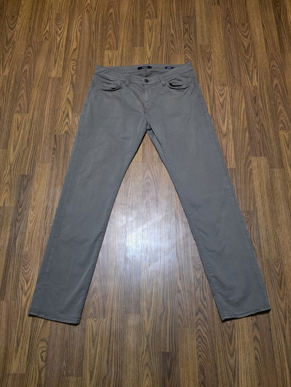 Mavi Marcus Slim Straight Olive Green Pants Mens 34x34 Made in Turkey Stretch